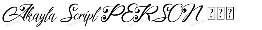 Akayla Script PERSON字体转换